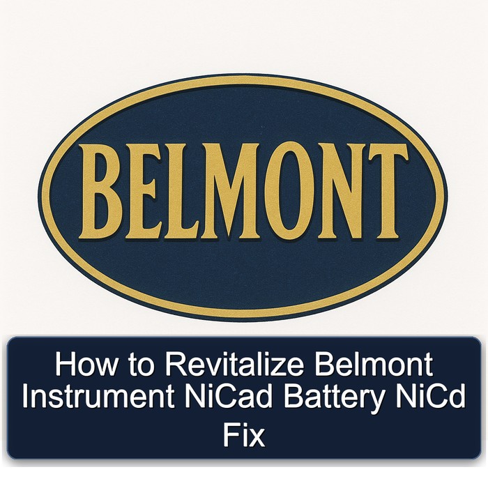 How to Revitalize Belmont Instrument NiCad Battery NiCd Fix