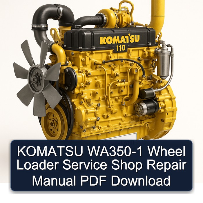 Komatsu WA350-1 Radlader Werkstatt-Handbuch PDF Download
