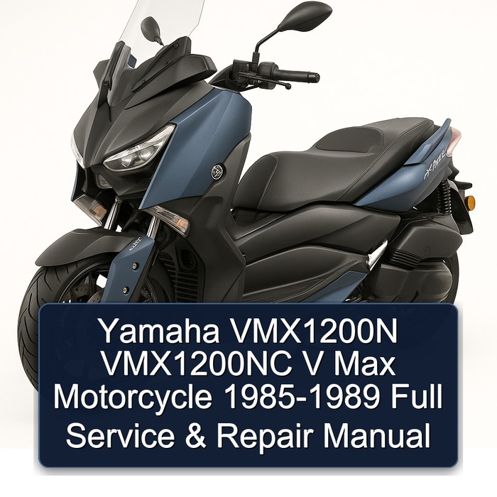 Yamaha VMX1200N VMX1200NC V Max Motorcycle 1985-1989 Full Service & Repair Manual 