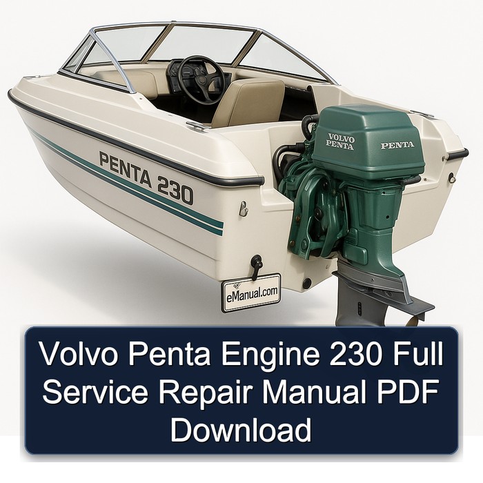 Volvo Penta Engine 230 Full Service Repair Manual PDF Download