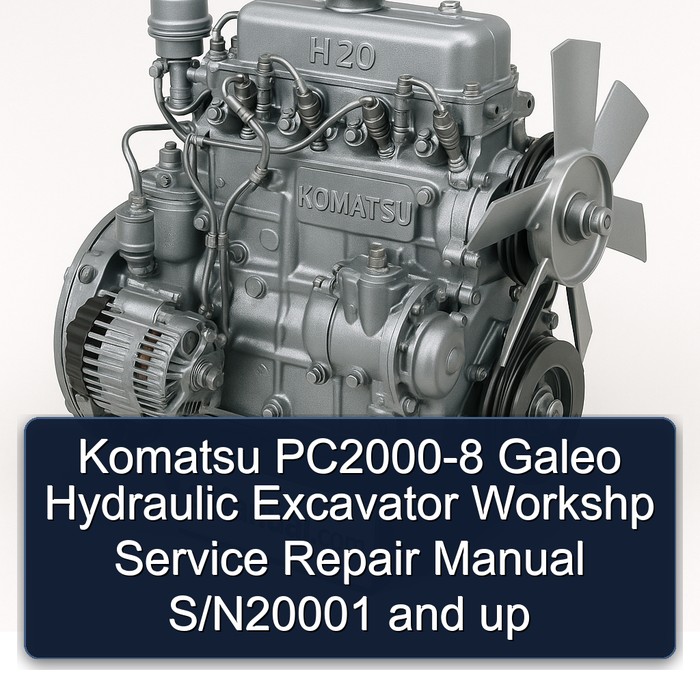Komatsu PC2000-8 Galeo Hydraulic Excavator Workshp Service Repair Manual S/N20001 and up