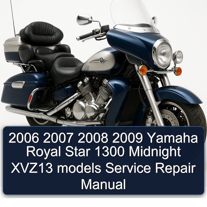 2006 2007 2008 2009 Yamaha Royal Star 1300 Midnight XVZ13 models Manual de servicio y reparación