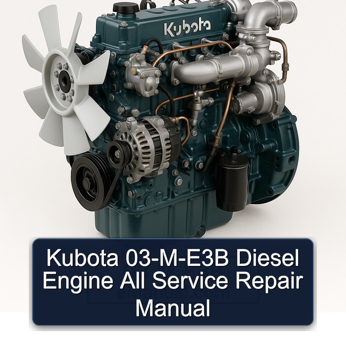 Kubota 03-M-E3B Dieselmotor: Reparaturhandbuch