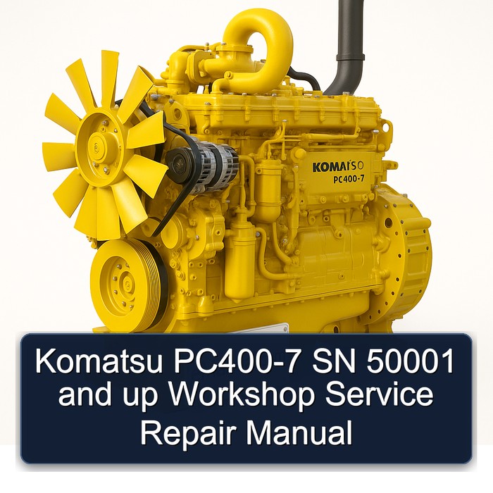 Komatsu PC400-7 SN 50001 and up Workshop Manual de servicio y reparación