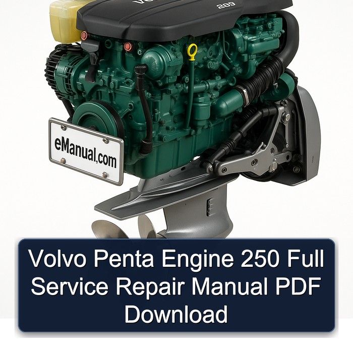 Volvo Penta Engine 250 Full Service Repair Manual PDF Download