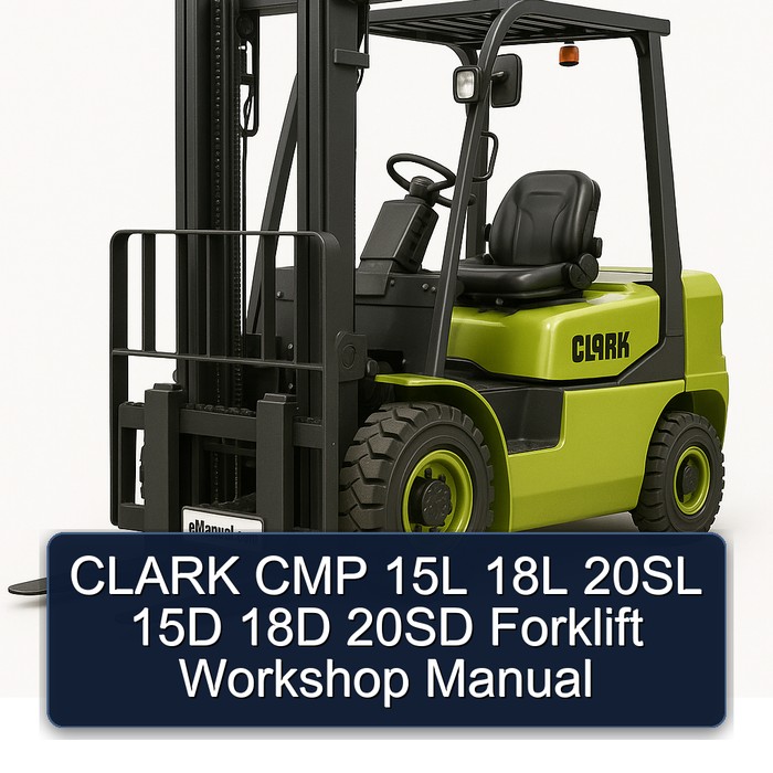 Manual de Taller para Montacargas CLARK CMP 15L 18L 20SL 15D 18D 20SD