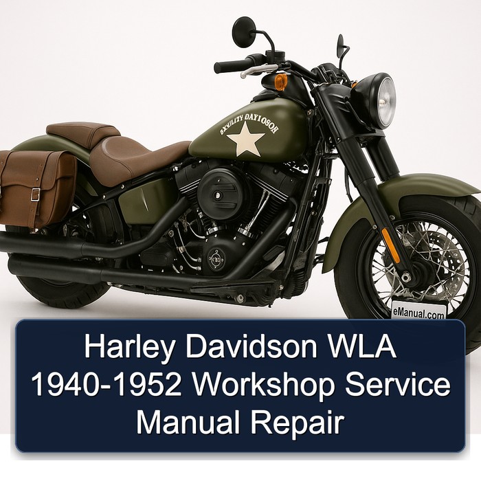 Harley Davidson WLA 1940-1952 Workshop Service Manual Repair