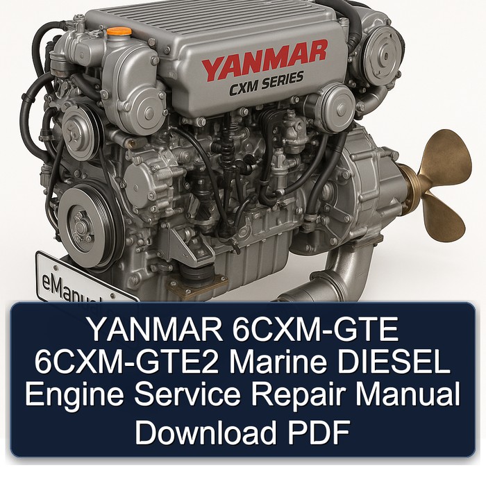 YANMAR 6CXM-GTE 6CXM-GTE2 Marine DIESEL Engine Service Repair Manual Download PDF
