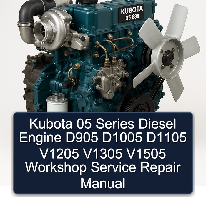 Kubota 05 Series Diesel Engine D905 D1005 D1105 V1205 V1305 V1505 Workshop Service Repair Manual 