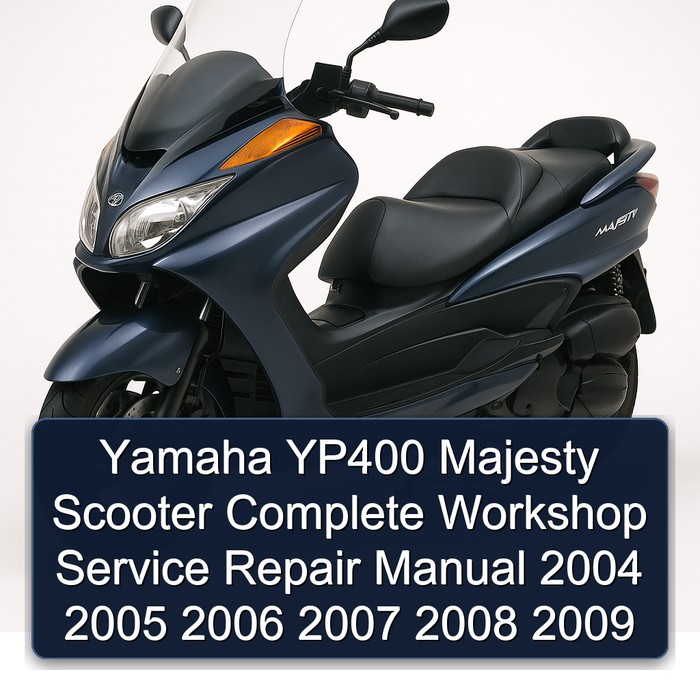 Yamaha YP400 Majesty Scooter Complete Workshop Service Repair Manual 2004 2005 2006 2007 2008 2009