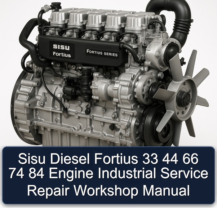 Manual de Reparación y Servicio del Motor Industrial Sisu Diesel Fortius 33 44 66 74 84