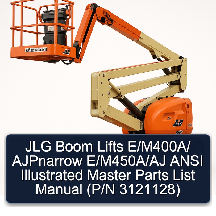 Jlg Boom Lifts E/M400A/ Ajpnarrow E/M450A/Aj Ansi (P/N 3121128) Parts Catalog PDF Download