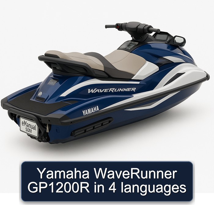 Yamaha WaveRunner GP1200R in 4 languages