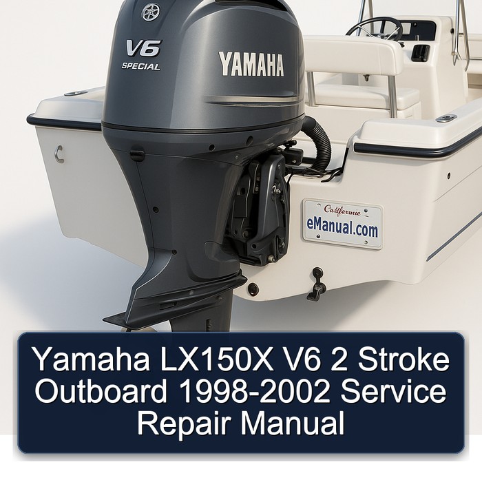 Yamaha LX150X V6 2 Stroke Outboard 1998-2002 Manual de servicio y reparación