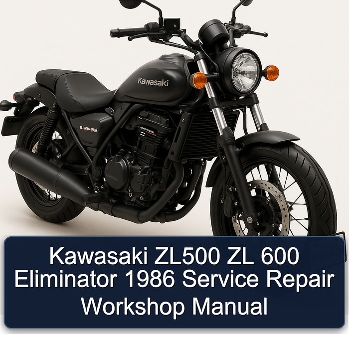 Kawasaki ZL500 ZL 600 Eliminator 1986 Service Repair Workshop Manual