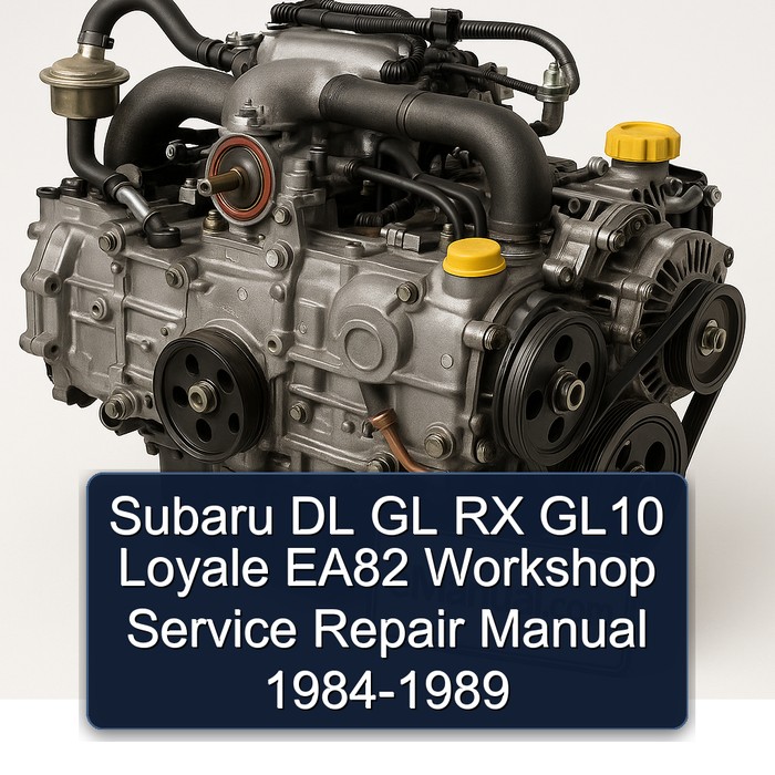 Manual de Taller Subaru DL GL RX GL10 Loyale EA82 1984-1989