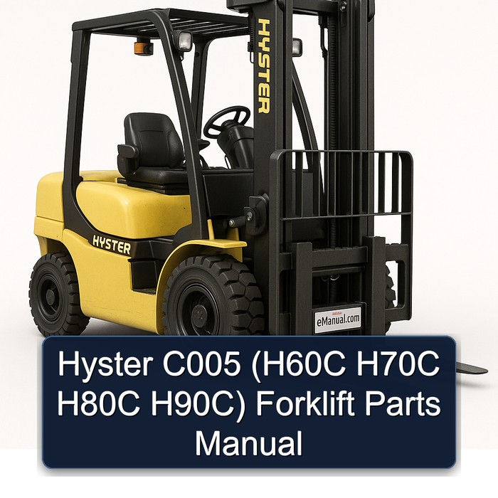 Manual de Partes para Carretillas Elevadoras Hyster C005 (H60C H70C H80C H90C)