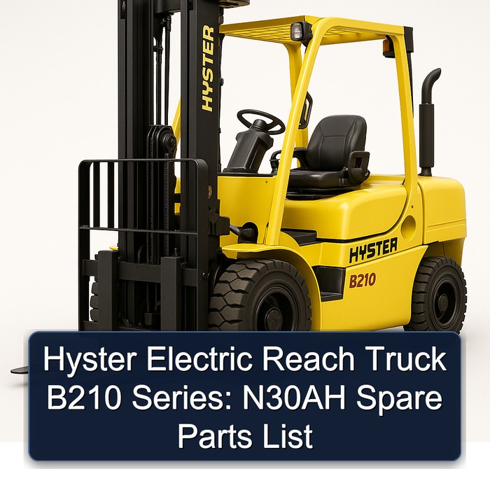 Hyster Electric Reach Truck B210 Series: N30AH Spare Parts List