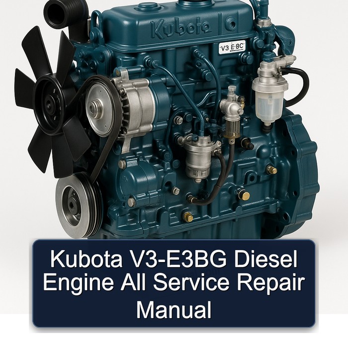 Manual de Reparación Completo para Motor Diesel Kubota V3-E3BG