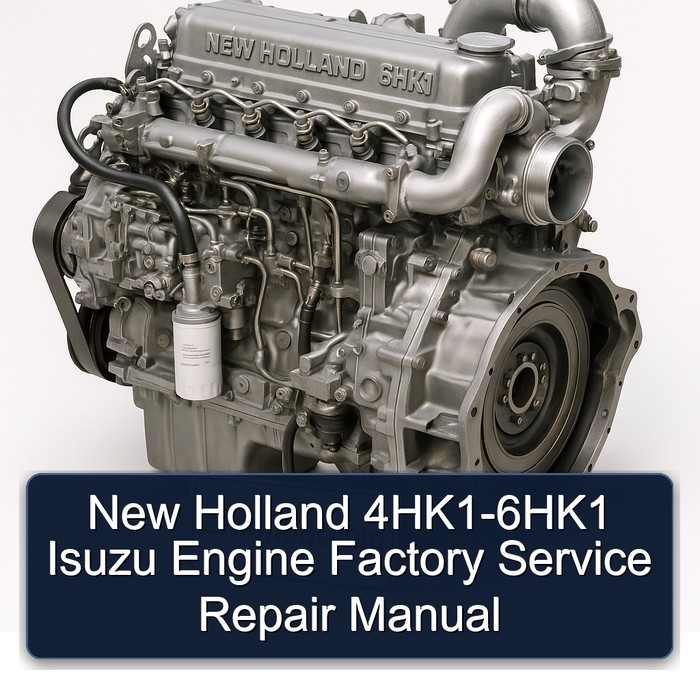 New Holland 4HK1-6HK1 Isuzu Engine Factory Service Repair Manual 