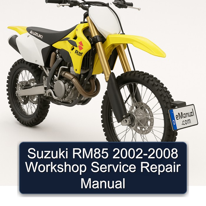 Suzuki RM85 2002-2008 Workshop Service Repair Manual