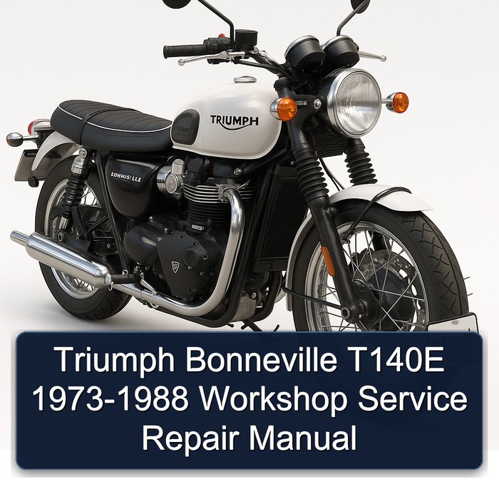 Triumph Bonneville T140E 1973-1988 Workshop Manual de servicio y reparación