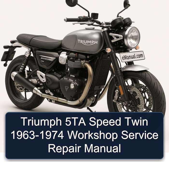 Triumph 5TA Speed Twin 1963-1974 Workshop Manual de servicio y reparación