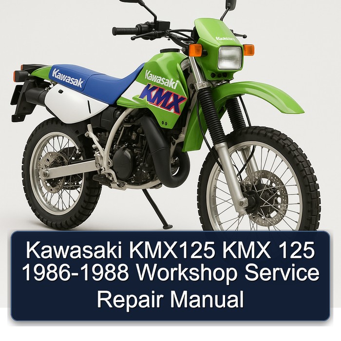Kawasaki KMX125 KMX 125 1986-1988 Workshop Manual de servicio y reparación