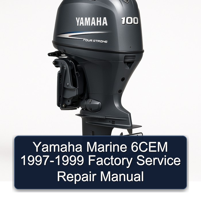 Yamaha Marine 6CEM 1997-1999 Factory Service Repair Manual 