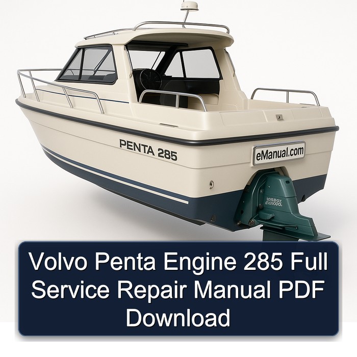 Volvo Penta Engine 285 Full Service Repair Manual PDF Download