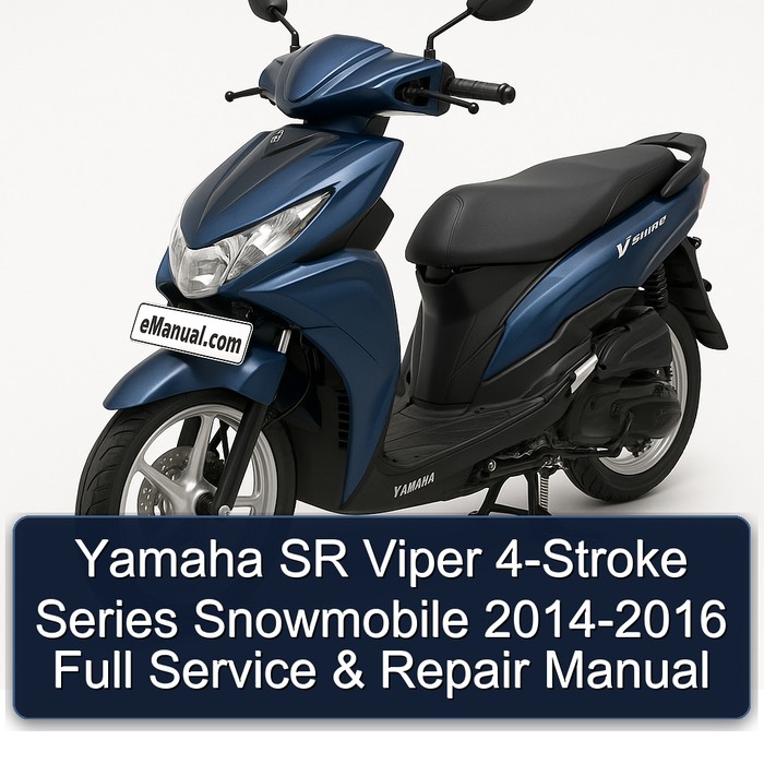 Yamaha SR Viper 4-Stroke Series Snowmobile 2014-2016 Full Service & Repair Manual