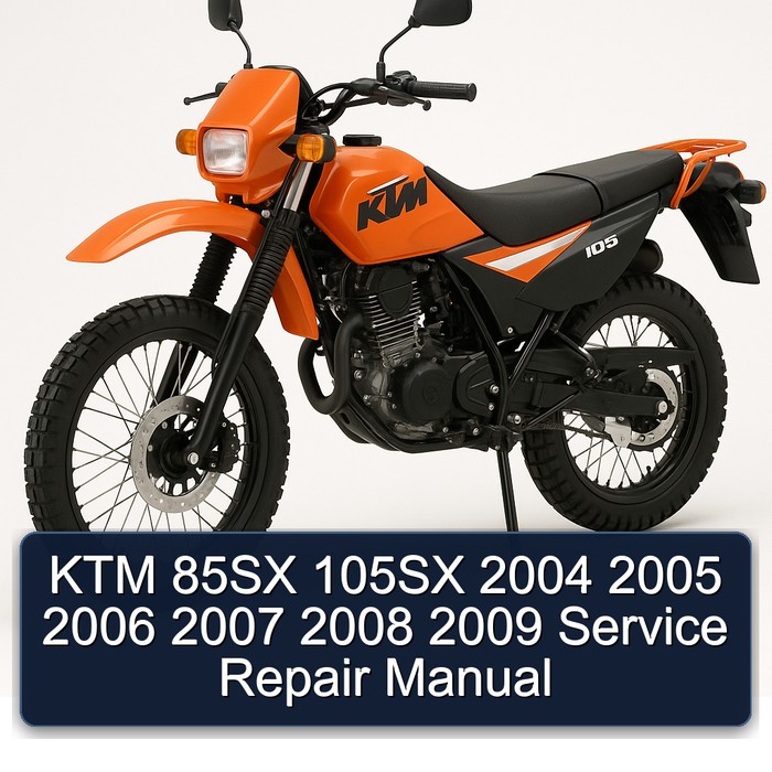 KTM 85SX 105SX 2004 2005 2006 2007 2008 2009 Service Repair Manual