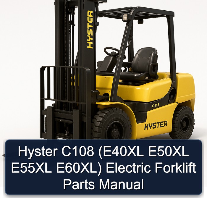 Hyster C108 (E40XL, E50XL, E55XL, E60XL) Elektrostapler Teilehandbuch