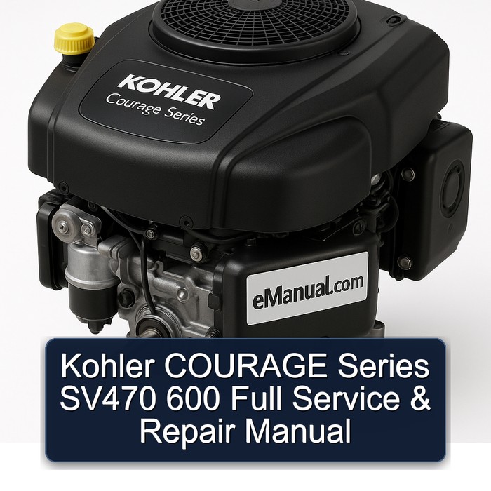 Kohler COURAGE SV470 600: Werkstatt- und Reparaturhandbuch