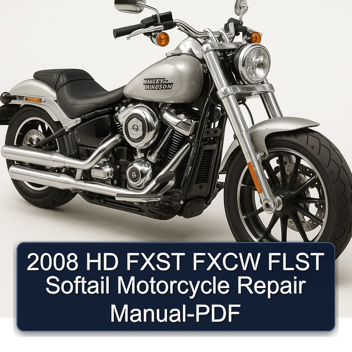 2008 HD FXST FXCW FLST Softail Motorcycle Repair Manual-PDF