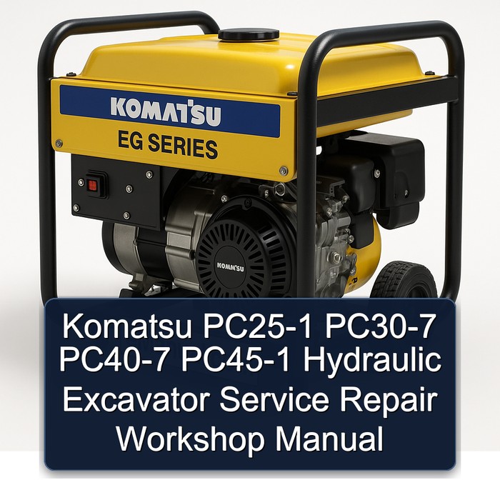 Komatsu PC25-1 PC30-7 PC40-7 PC45-1 Hydraulic Excavator Service Repair Workshop Manual