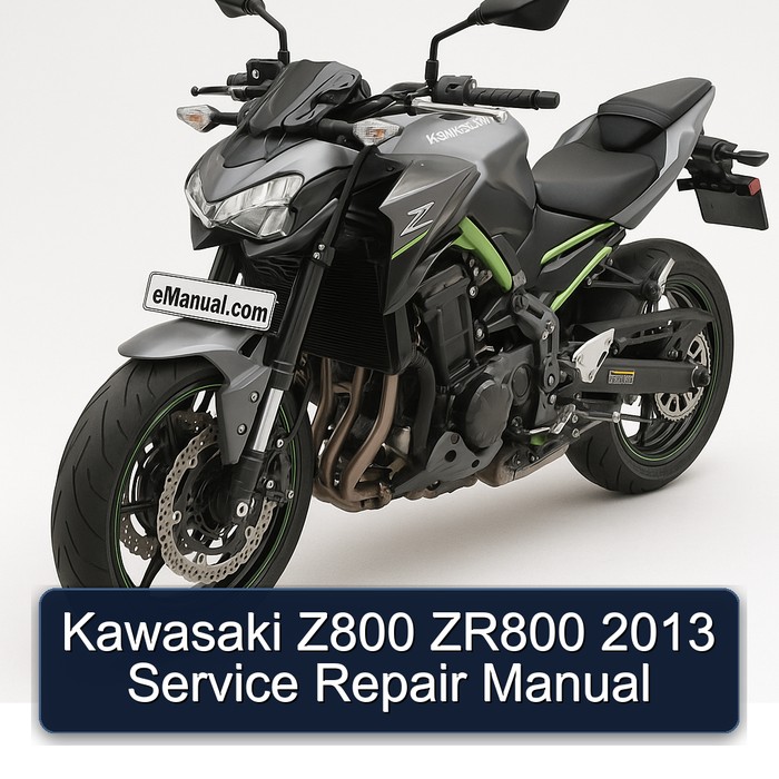 Kawasaki Z800 ZR800 2013 Manual de servicio y reparación