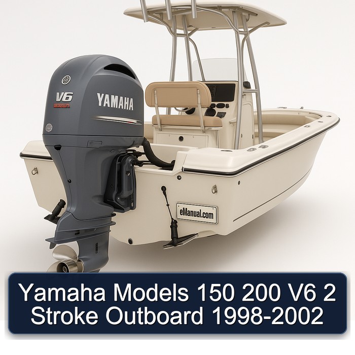 Yamaha Models 150 200 V6 2 Stroke Outboard 1998-2002