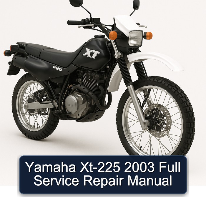 Yamaha Xt-225 2003 Full Manual de servicio y reparación