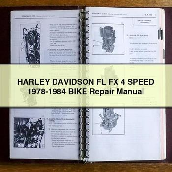 1980 Harley Davidson Fl FX 4 Speed Bike Workshop Service Repair Manual PDF Download