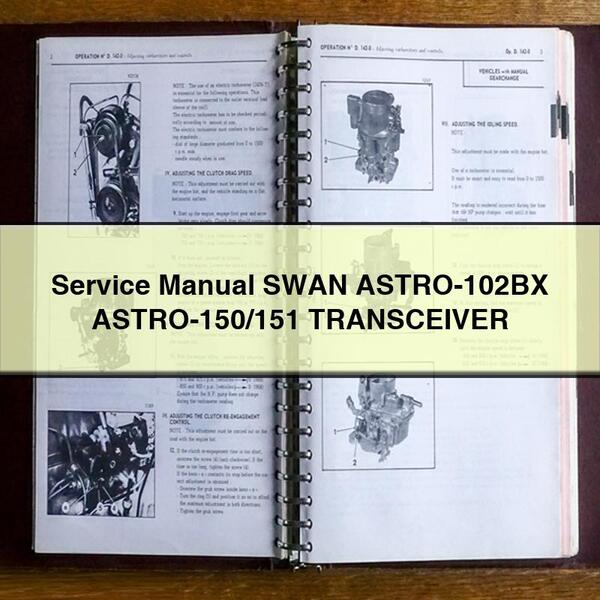 Service Repair Manual SWAN ASTRO-102BX ASTRO-150/151 TRANSCEIVER