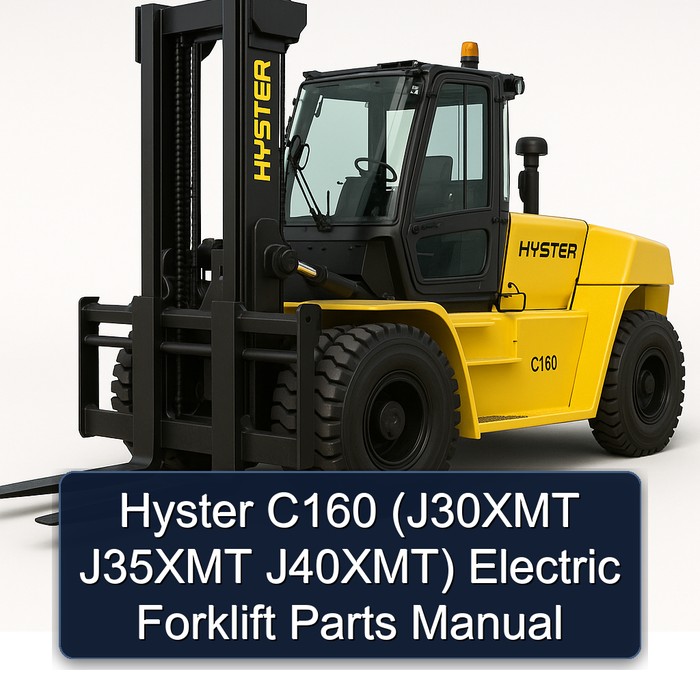Hyster C160 (J30XMT J35XMT J40XMT) Electric Forklift Parts Manual