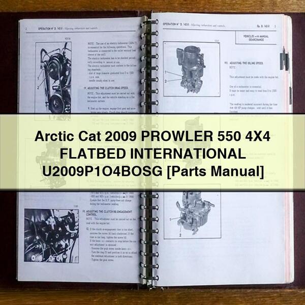 Arctic Cat Prowler 550 4x4 Flatbed - Ersatzteilhandbuch 2009
