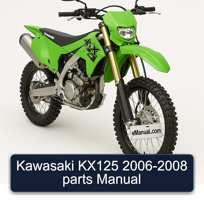 Kawasaki KX125 2006-2008 parts Manual