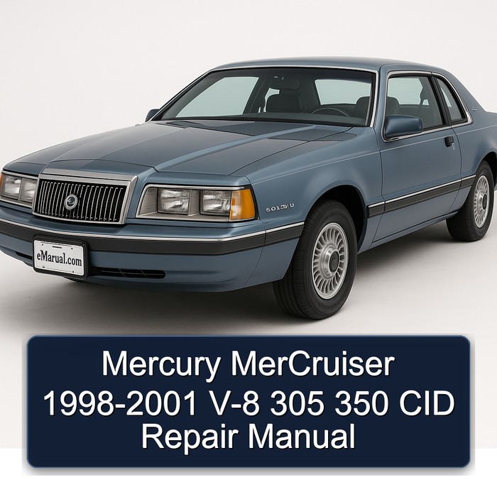 Mercury MerCruiser 1998-2001 V-8 305 350 CID Repair Manual 