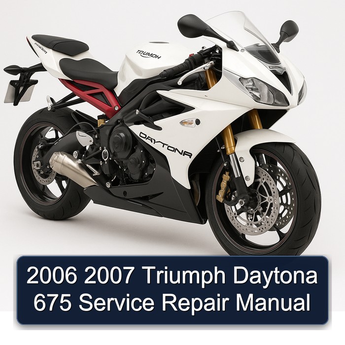 2006 2007 Triumph Daytona 675 Manual de servicio y reparación