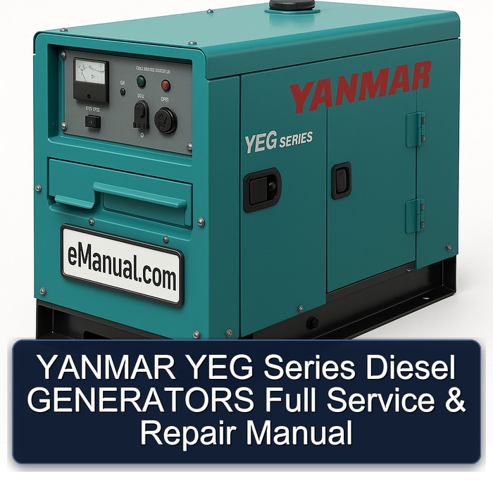 YANMAR YEG Series Diesel GENERATORS Full Manual de servicio y reparación