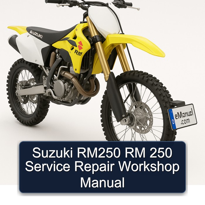 Suzuki RM250 RM 250 Service Repair Workshop Manual