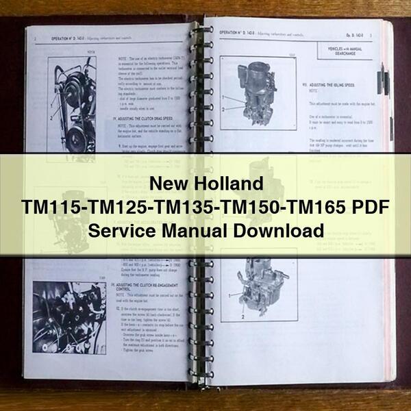Manual de Reparación y Servicio New Holland TM115-TM125-TM135-TM150-TM165