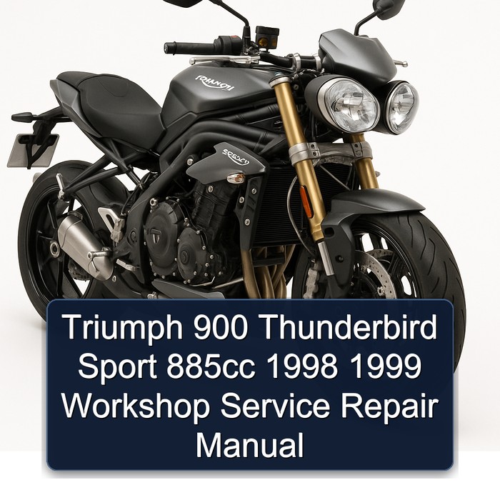 Triumph 900 Thunderbird Sport 885cc 1998 1999 Workshop Manual de servicio y reparación
